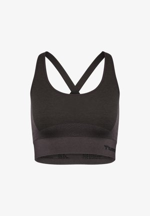 Hummel, SEAMLESS - Light support sports bra - shale