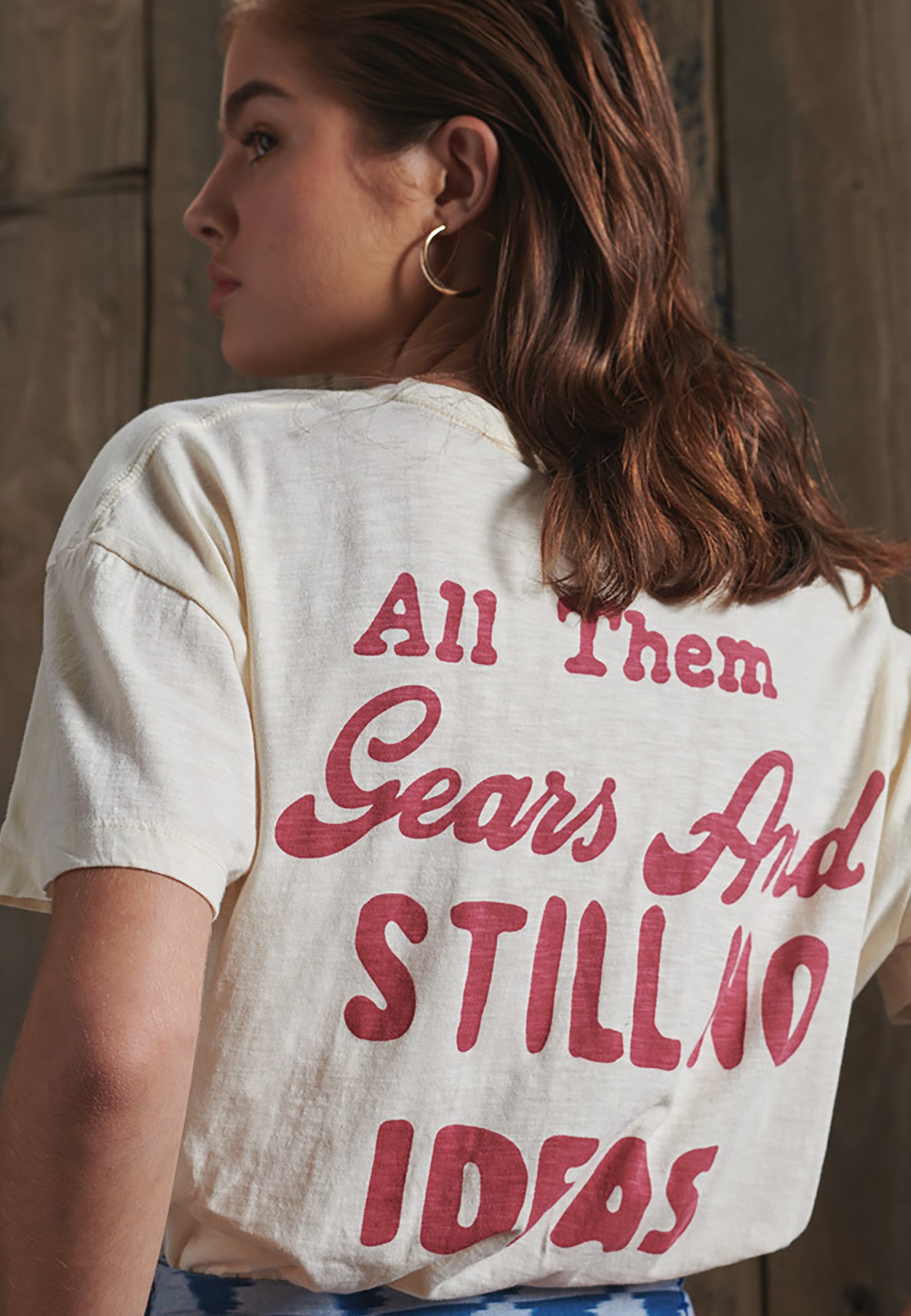 T-shirt - vintage cream/beige - Zalando 