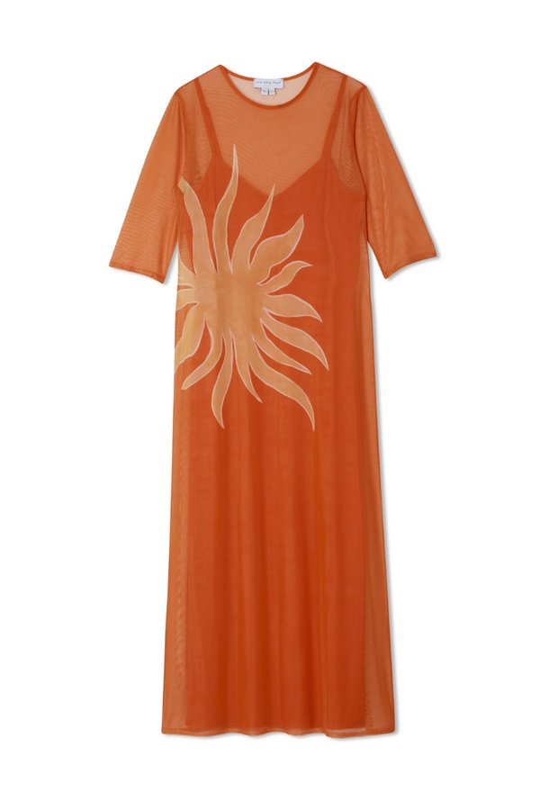 SOL IZZY DRESS - Maxi dress - orange2