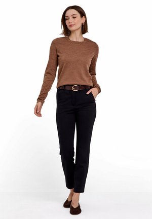 FALKE, FAVORITES CREW NECK - Jersey de punto - nut mel.