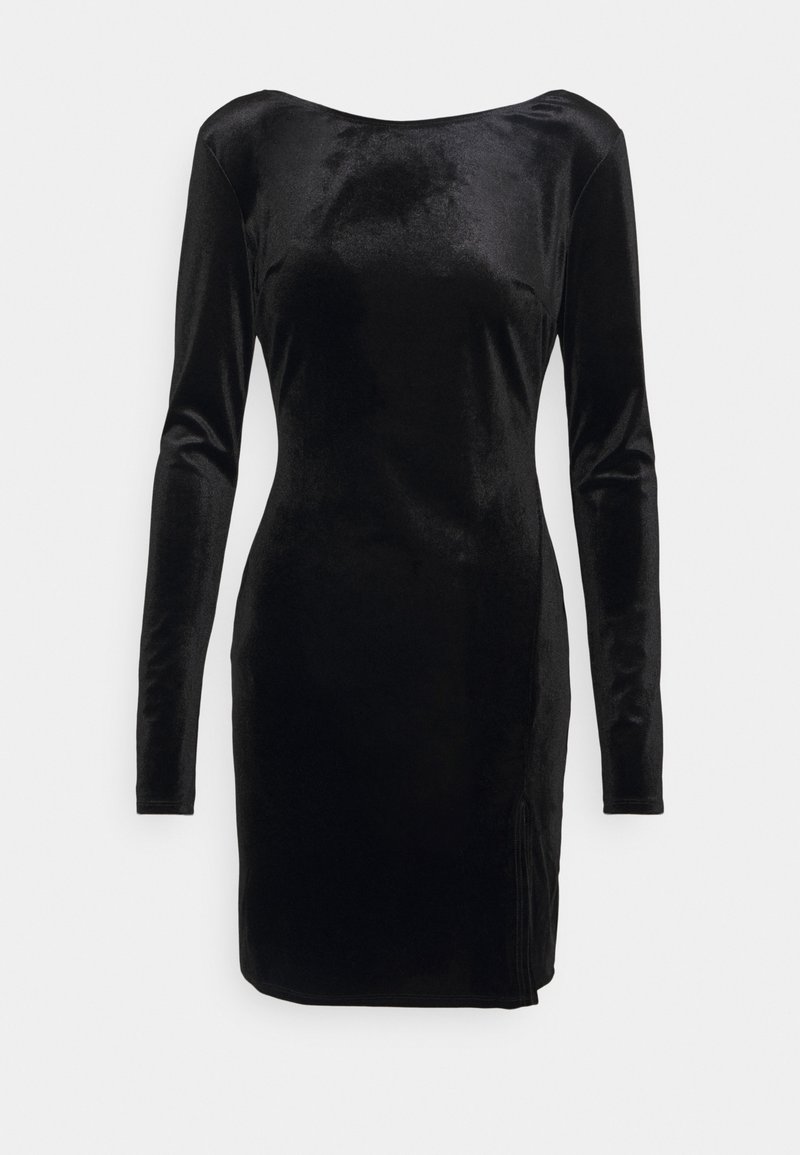 Damen Kleider | Nly by Nelly SPLIT DRESSEtuikleidblack/schwarz - OX30166 Damen Kleider | Nly by Nelly SPLIT DRESSEtuikleidblack/schwarz - OX30166