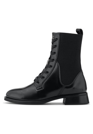 Schnürstiefelette - black