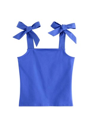 Lindex, LINDEX TANK TOP WITH BOWS LINDEX - Pusero - strong blue