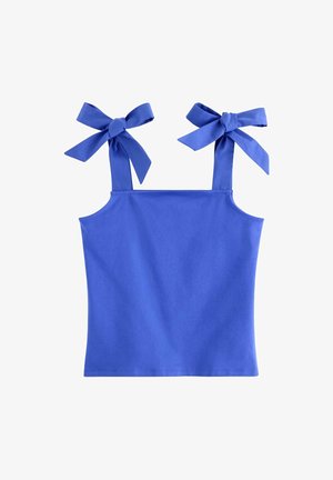 Lindex, LINDEX TANK TOP WITH BOWS LINDEX - Pusero - strong blue