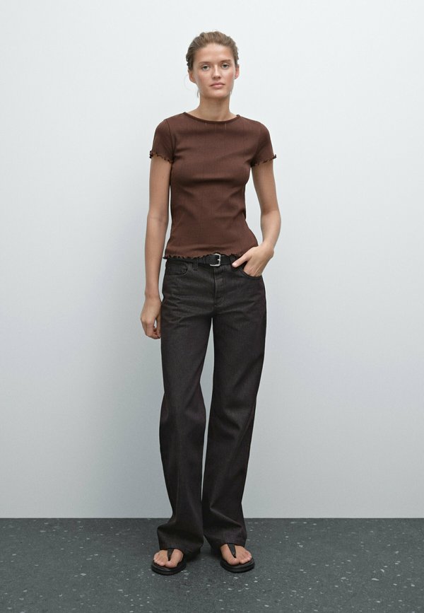 POINTELLE - Basic T-shirt - bordeaux2