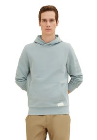 Sweatshirt à capuche enfant Christian Couture Molleton de coton gris chiné