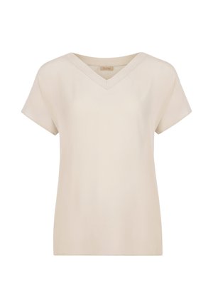 V-NECK KIMONO SLEEVES - T-shirt basique - Natural