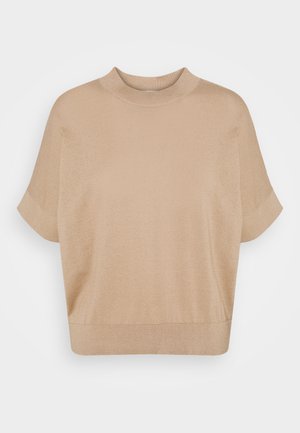 SLFMAJA O NECK - Camiseta estampada - tan