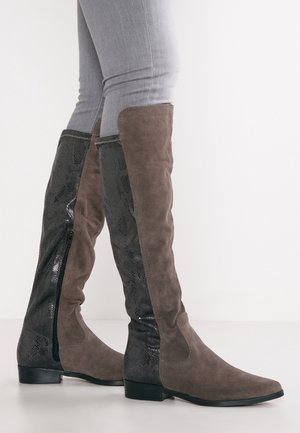 Overknee laarzen - anthracite