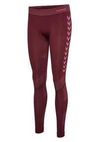 Hummel FIRST SEAMLESS  - Leggings - burgundy