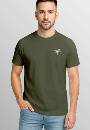 PALME LOGO SOMMER FASHION - Print T-shirt - army