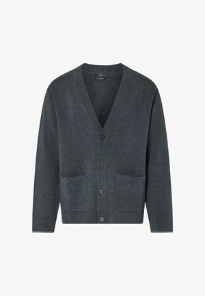 LIU JO, LIU JO CARDIGAN WITH POCKETS - Gilet - dark grey