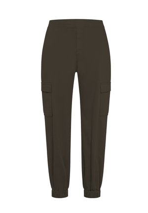 Deha, CARGO TROUSERS IN GABARDINE - TROUSERS - Cargobroek - brown