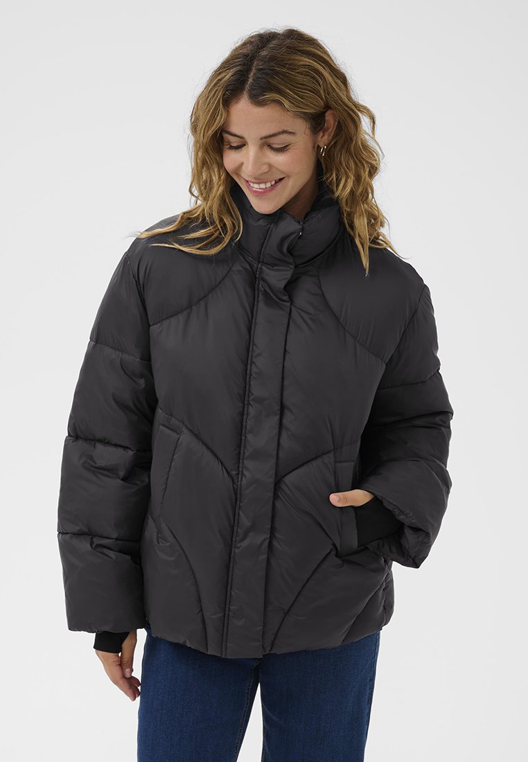 Cream Winterjas zwart