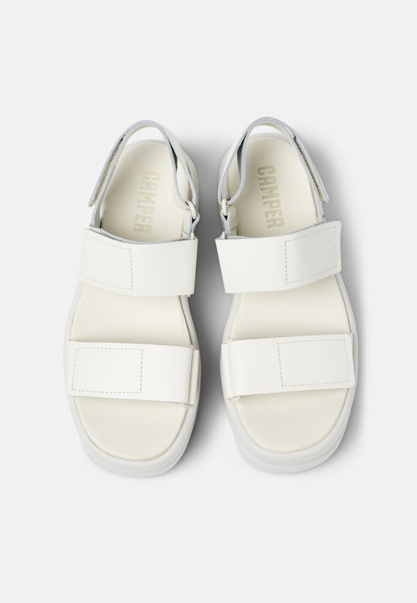 Platform sandals - weiß natural2