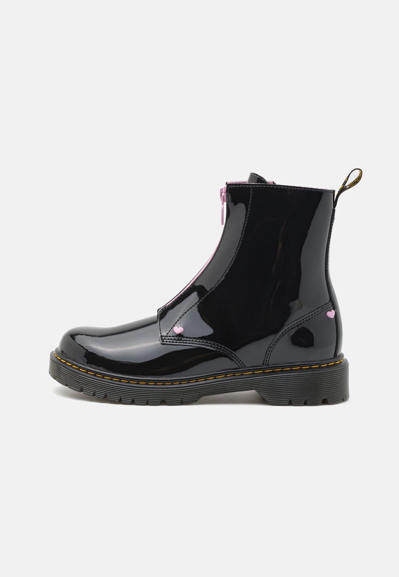 Dr. Martens BEX HEART ZIP BOOT - Klasické členkové čižmy - black/pale pink