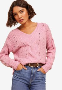 Friends Like These STITCH DETAIL  - Stickad tröja - pink