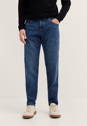 HANDCRAFTED - Jeans Tapered Fit - blau