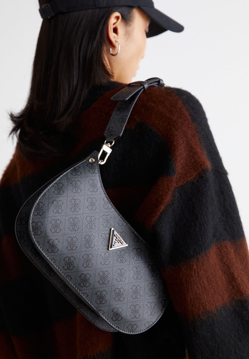 Guess MERIDIAN - Handtasche - coal logo/dunkelgrau - Zalando.de