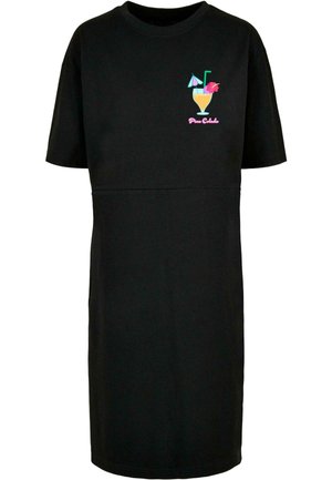 Merchcode, PINA COLADA SLIT  - Rochie din jerseu - black