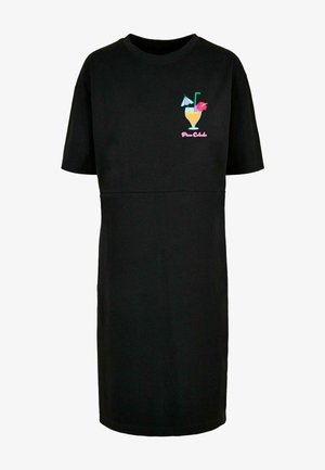 Merchcode, PINA COLADA SLIT - Rochie din jerseu - black
