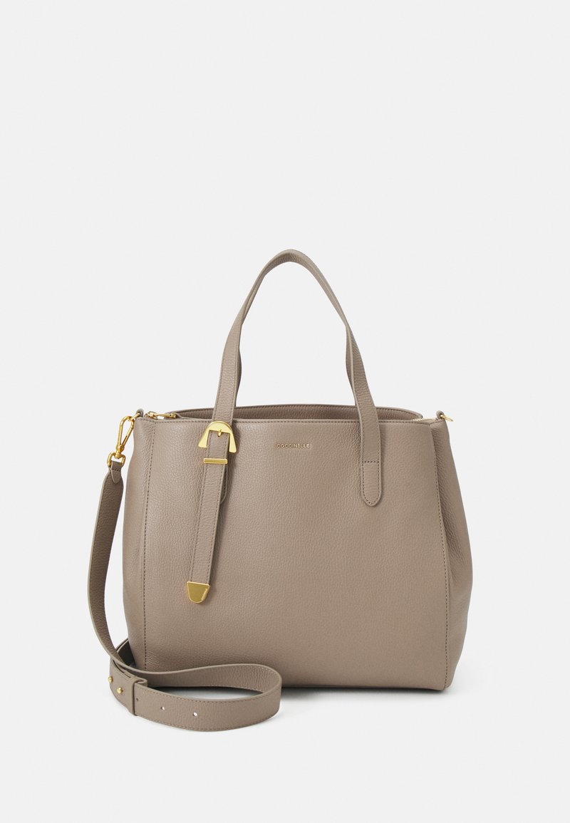 Coccinelle C-Easy Handbag - Elegante Schultertasche In Warm Taupe