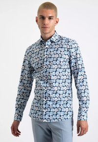 OLYMP FLORAL - Hemd - bleu