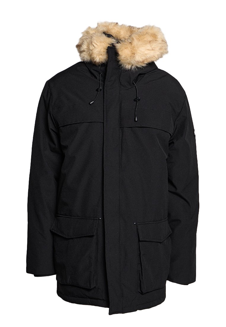 Schott Wintermantel zwart Schott Wintermantel zwart