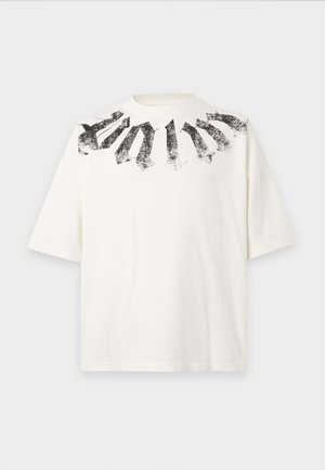 Palm Angels, BIG NECK - Тениска с щампа - off white/black