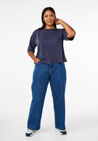 Zizzi BOXY - T-shirts basic - navy washed