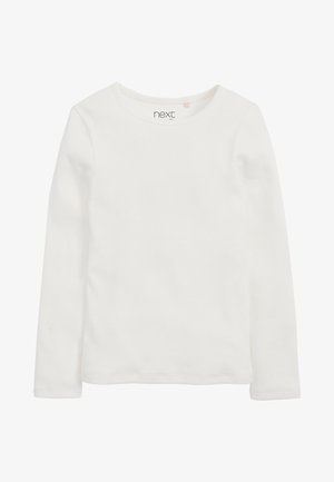 Langærmet T-shirt - white