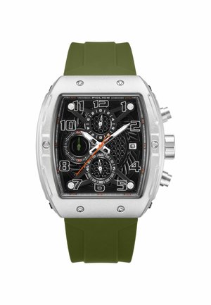 QUARZ COSWIG - Chronograph watch - oliv/silver-coloured