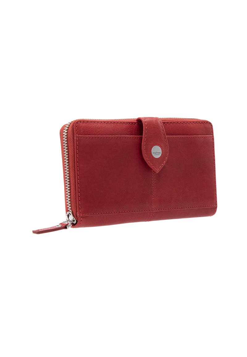 Monedero Maitre Lemberg Diethilde Cognac | Cartera Vertical Con Protección RFID Y Sistema Click & Slide