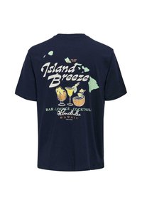 Only & Sons 2ER-SET KURZARM RUNDHALS - T-Shirt print - navy