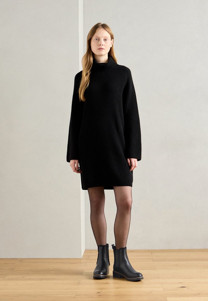 black tight strapless dress Mayah Scarf Tie Strapless Mini Dress Black