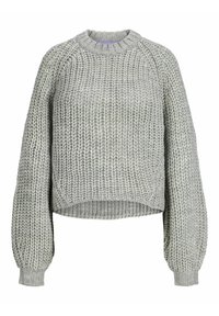 JXKELLY CHUNKY CREW NECK - Svetrík - grey melange