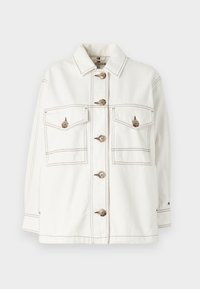OVERSIZED UTILITY JACKET - Denimová bunda - ecru