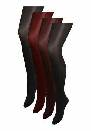 OPAQUE 4 PACK   - Dresuri - black black berry chocolate brown