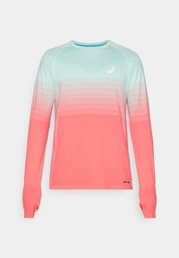 SEAMLESS LS - Langarmshirt - coral reef/green