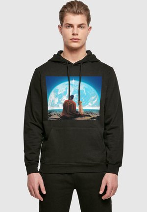 SUPERMAN LOOKING ON EARTH BASIC  - Hoodie - black
