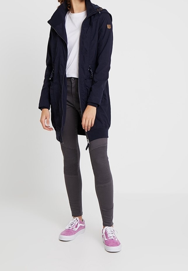 Abrigo Derhy Abrigo De Pelo Sintetico Azul Marino Azul Marino