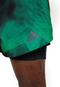 adidas Performance BRLN 2IN1 OUTDOOR - Pantalones montañeros cortos - black/vivid green