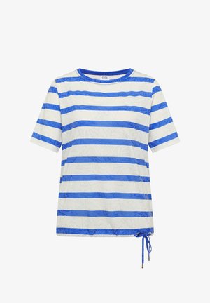 Cecil, T-SHIRT IN AUSBRENNER-OPTIK - Triko s potiskem - surf blue