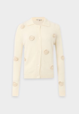 Stine Goya, COLLARED LONG SLEEVE CARDIGAN - Cardigan - cream