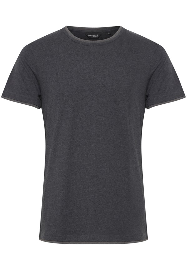 PRVENANZIO - Basic T-shirt - charcoal mix2