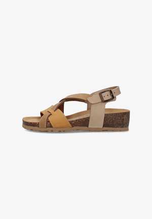 BioNatura, BIONATURA - Sandali con zeppa - beige