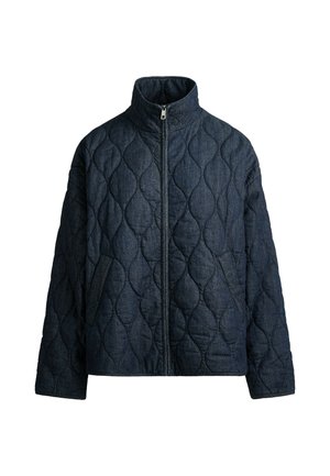 OYSHO, FELLEX® AEROGEL DENIM-EFFECT BOXY PADDED JACKET - Veste mi-saison - mid denim