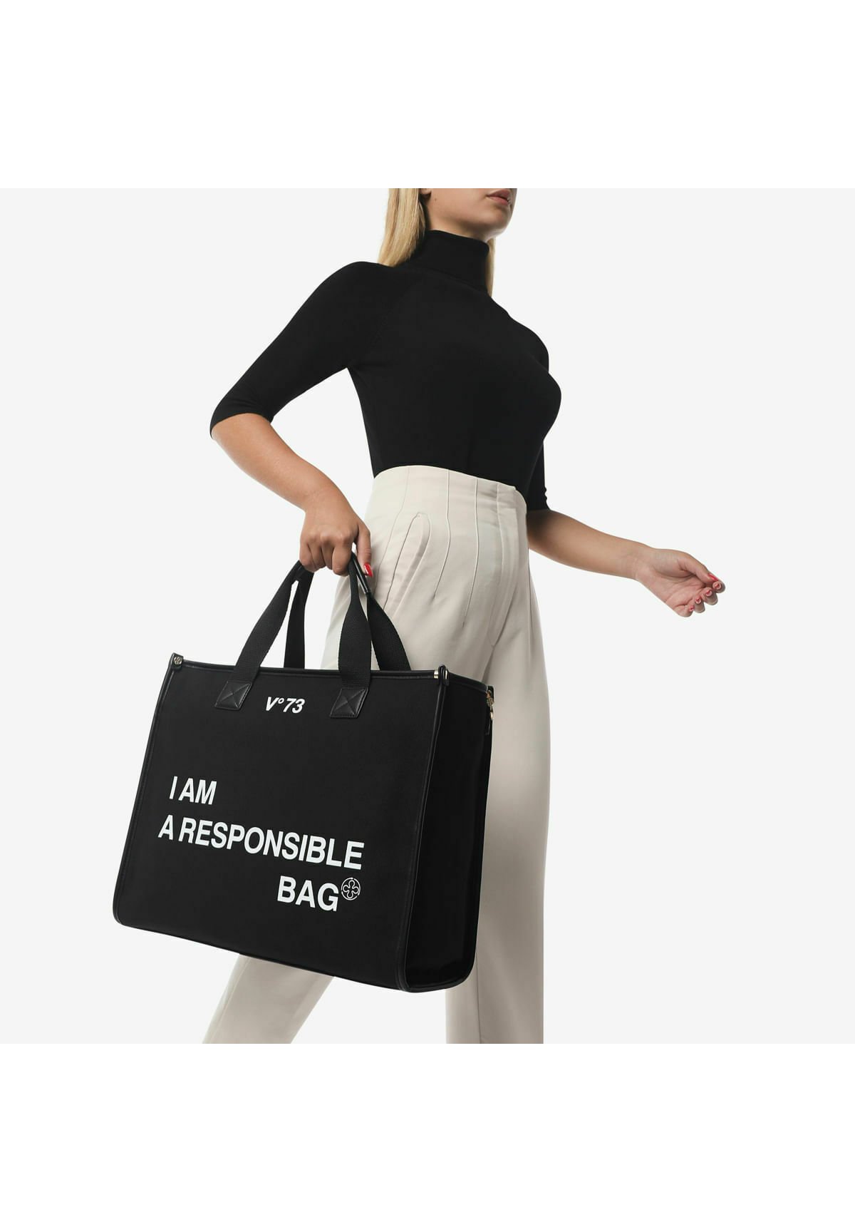 トートバッグ RESPONSABILITY BIS TOTE V73 Responsibility Cotton Tote Bag in Black | Lyst