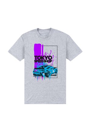 MATT KEELING TOKYO SPEEDSHOP - Print T-shirt - light heather grey