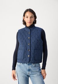 Lollys Laundry VEST - Strukirani kaput - blue